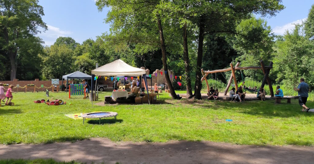 Blick über den Mehrgenerationenplatz am vergangenen Samstag.